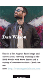 Mobile Screenshot of danwilsonactor.com